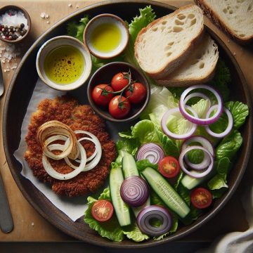 image-129 Steak Haché à l’Oignon et Salade Croquante