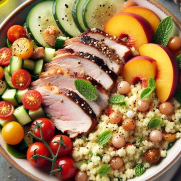 image-132 Salade de Semoule au Rôti de Porc et Nectarine