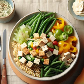 image-133 Salade de Pâtes au Tofu et Légumes Croquants