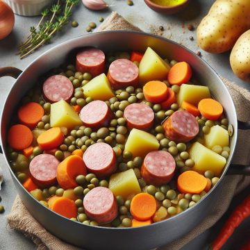 image-135 Lentilles Savoureuses aux Saucisses, Pommes de Terre et Carottes