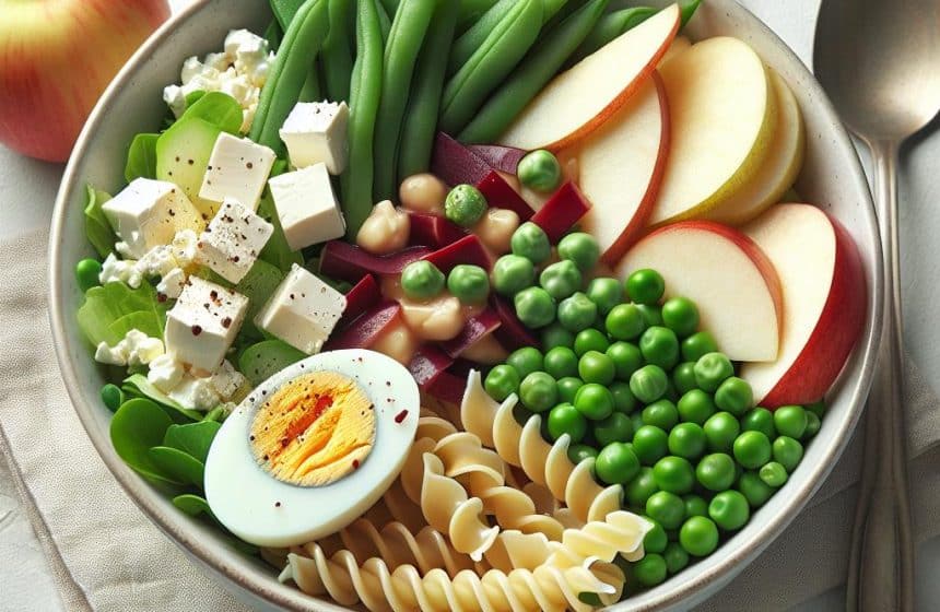 Salade Protéinée aux Haricots et Fruits Frais