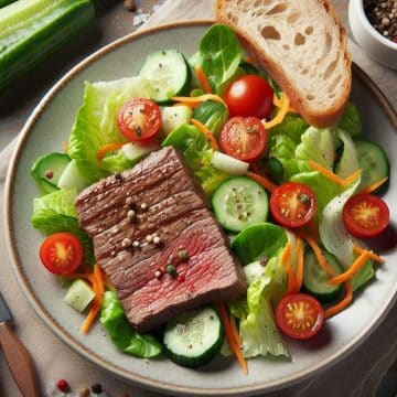 Filet Américain Salade Gourmande
