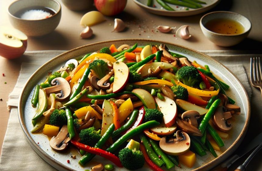 Poêlée de Légumes Sautés avec Pomme Croquante