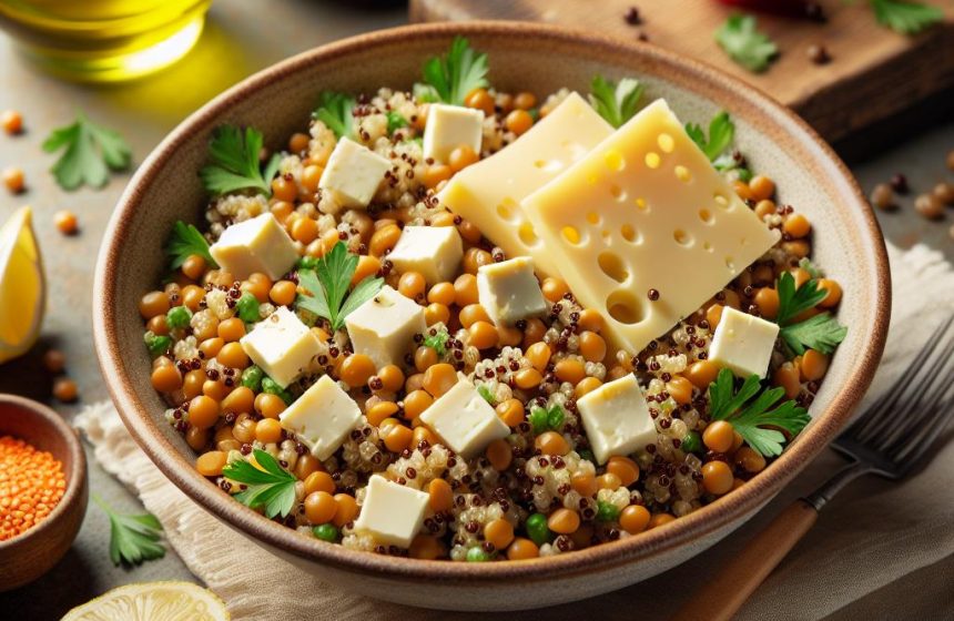 Salade de Quinoa et Lentilles au Fromage Blanc