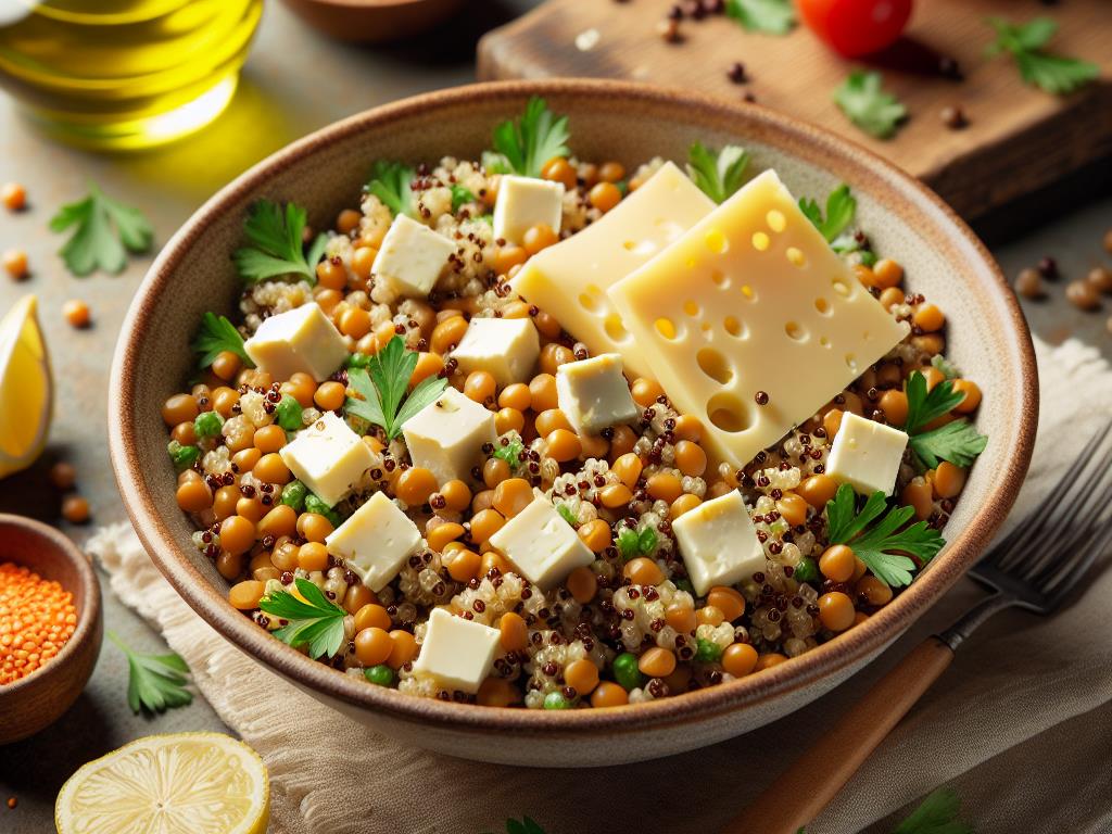 image-2 Salade de Quinoa et Lentilles au Fromage Blanc