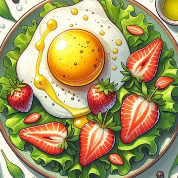 image-22 Salade de Laitue aux Œufs sur le Plat et Fraises