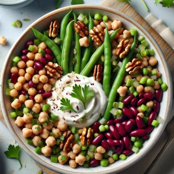 Salade Protéinée aux Légumineuses et Noix
