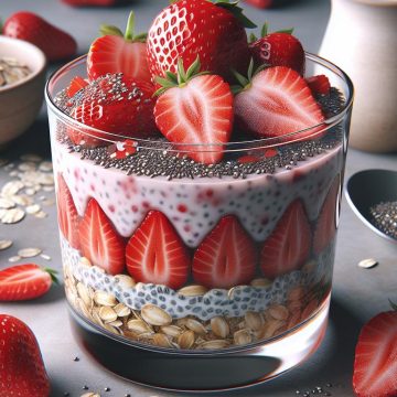 Parfait Fraise-Chia à l&rsquo;Avoine