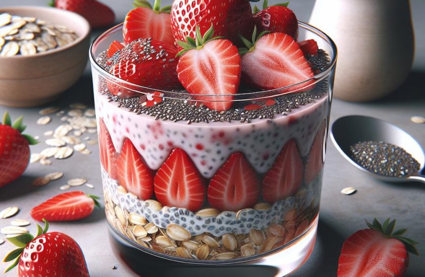 Parfait Fraise-Chia à l’Avoine