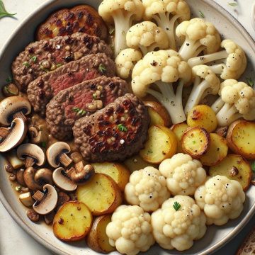 image-38 Délice de Chou-Fleur et Steak Haché aux Champignons
