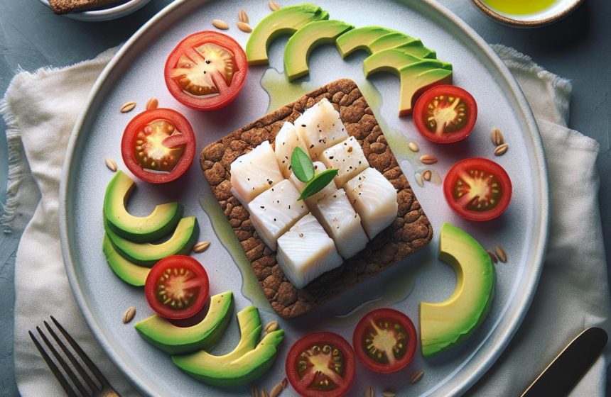 Délice de Cabillaud sur Biscottes à l’Avocat et Tomate