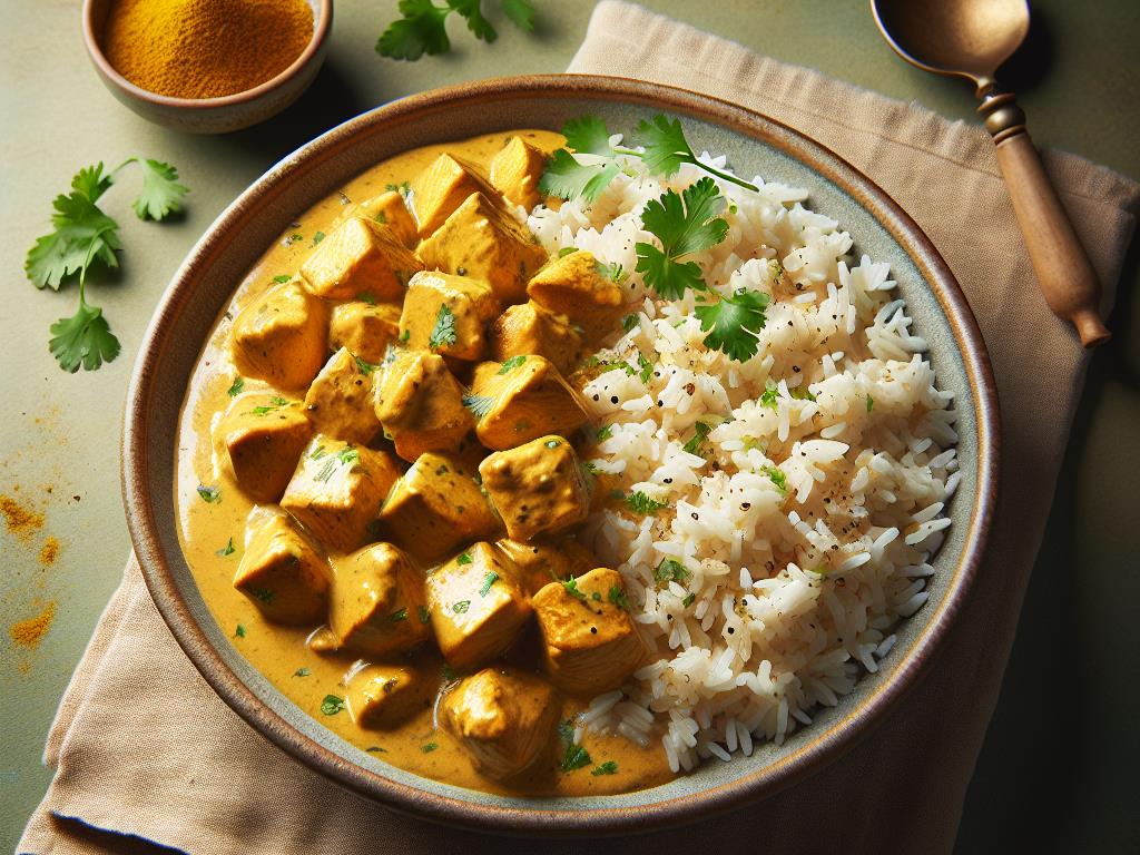 image-6 Poulet au Curry et Lait de Coco avec Duo de Riz