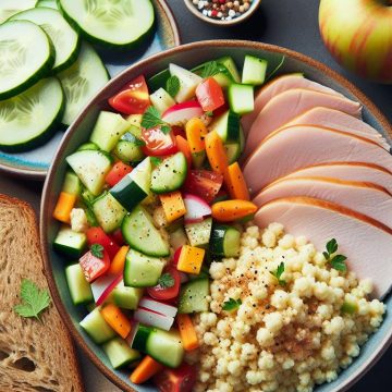 Salade de Couscous aux Légumes et Blanc de Dinde