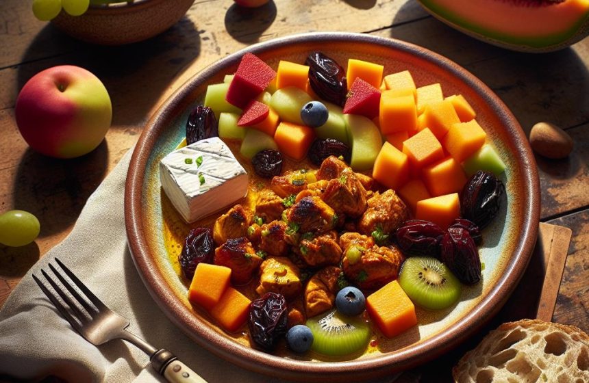 Tagine de Poulet aux Fruits d’Été