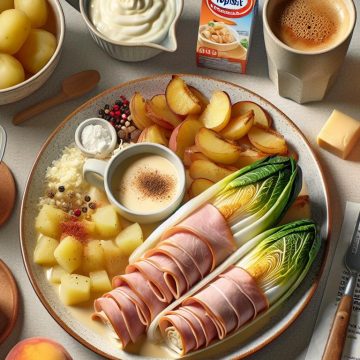 Délice d&rsquo;Endives au Jambon avec Béchamel Légère