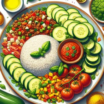 Délice de Courgettes et Riz au Curcuma