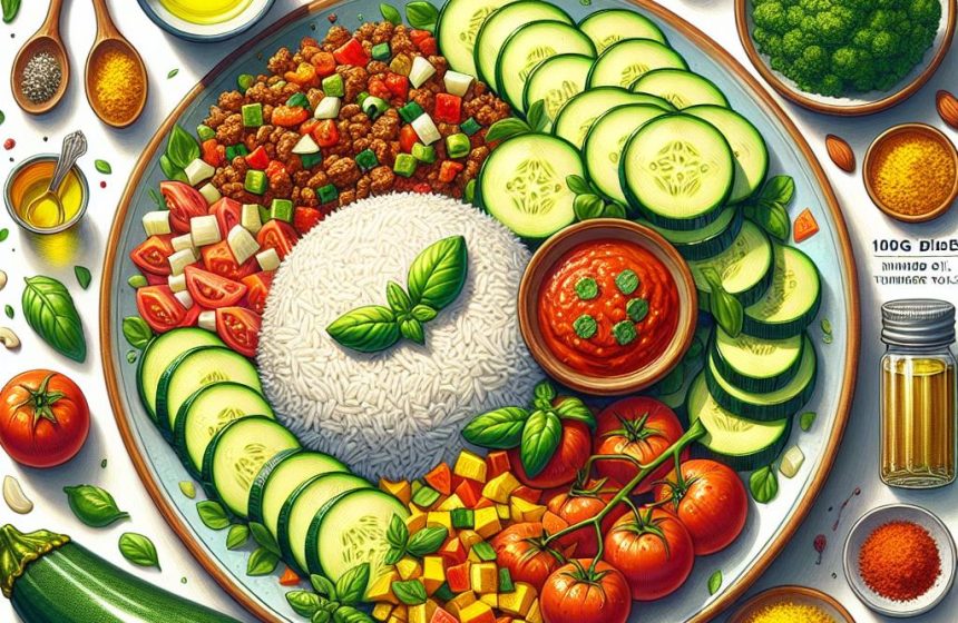 Délice de Courgettes et Riz au Curcuma