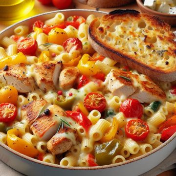 Macaroni au Poulet et Fromages Fondants