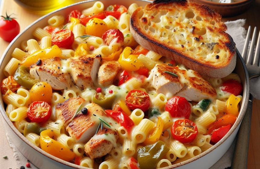 Macaroni au Poulet et Fromages Fondants