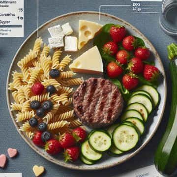 Plaisir Équilibré : Steak Haché et Pâtes Complètes aux Courgettes