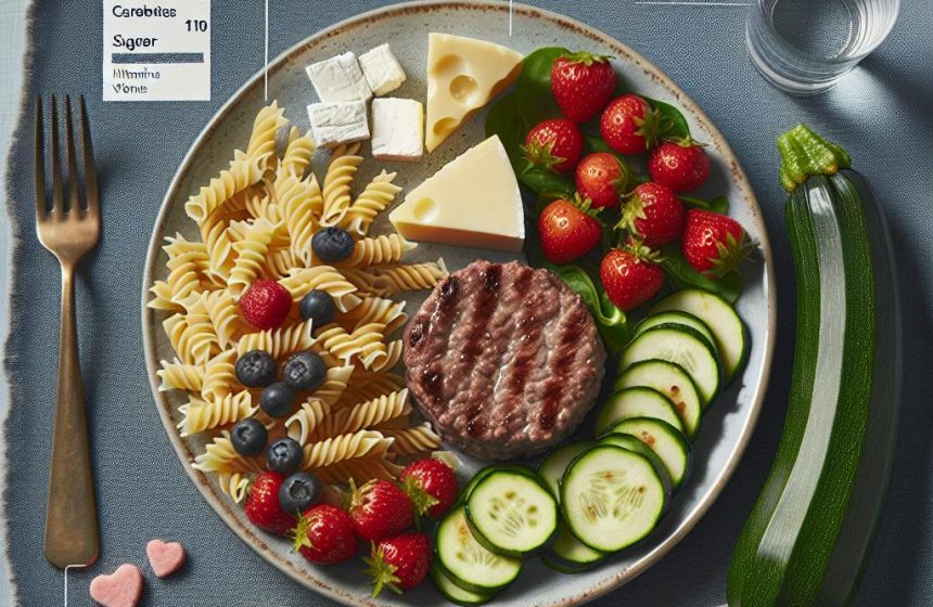 Plaisir Équilibré : Steak Haché et Pâtes Complètes aux Courgettes