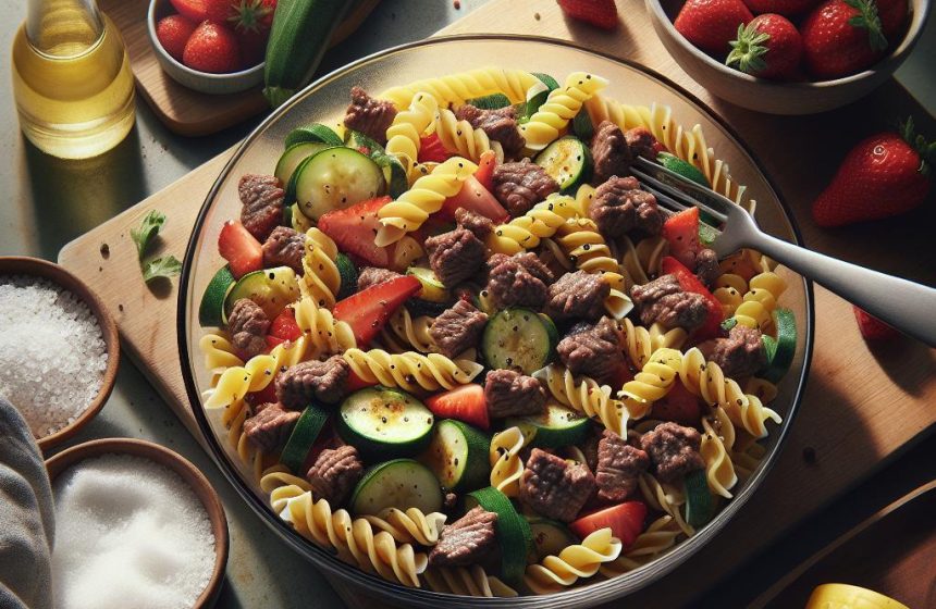 Pâtes Gourmandes au Steak Haché et Légumes