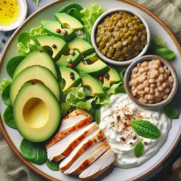 Salade Gourmande aux Avocats et Lentilles Crémeuses