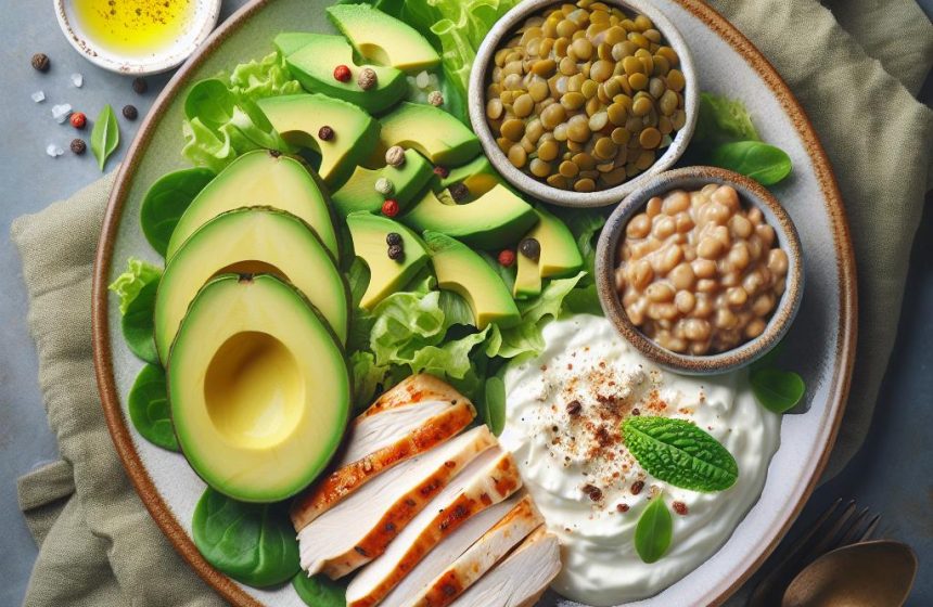 Salade Gourmande aux Avocats et Lentilles Crémeuses