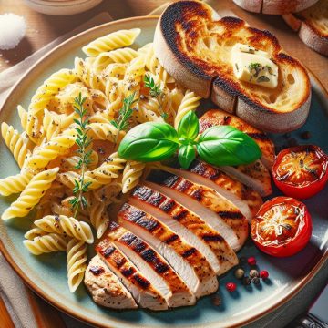 Escalope de Dinde Gourmande aux Pâtes Beurrées