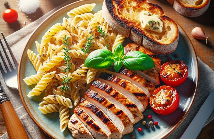 Escalope de Dinde Gourmande aux Pâtes Beurrées