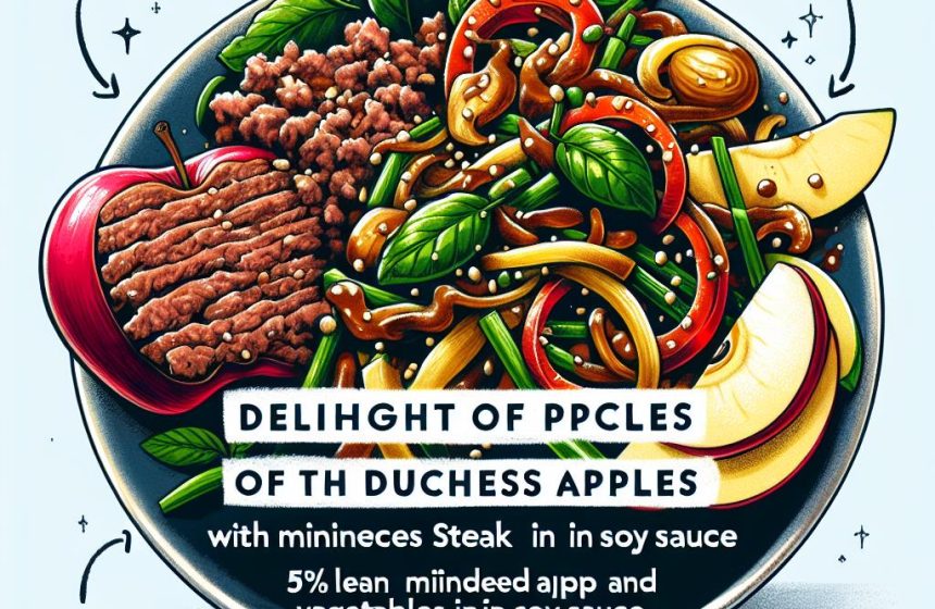 Délice de Pommes Duchesse au Steak Haché et Légumes à la Sauce Soja