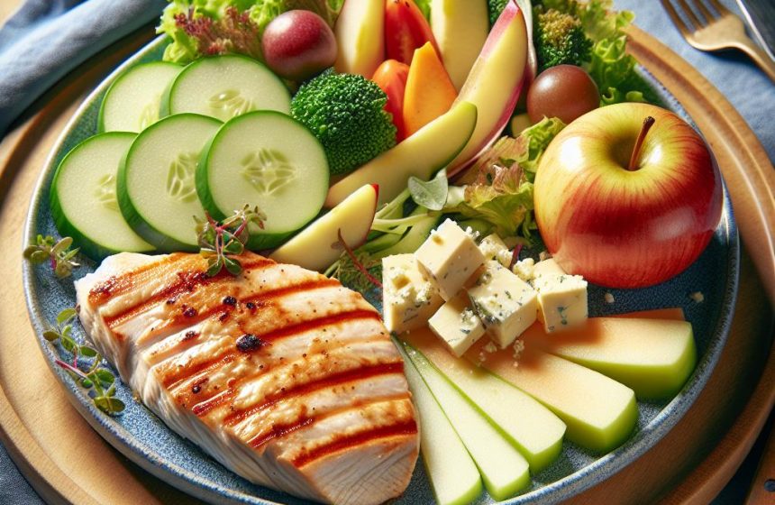 Escalope de Dinde Gourmande aux Crudités et Cantal