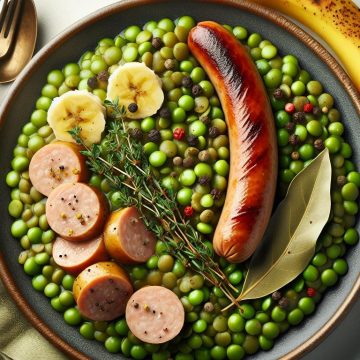 Délice de Lentilles aux Saucisses de Volaille et Banane
