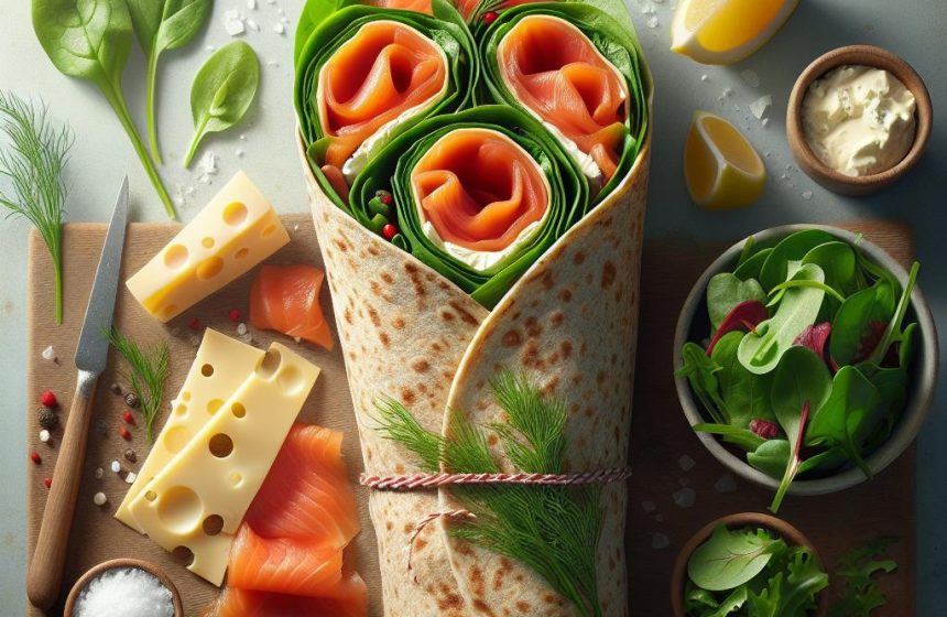 Wrap Saumon et Petit Suisse Gourmand