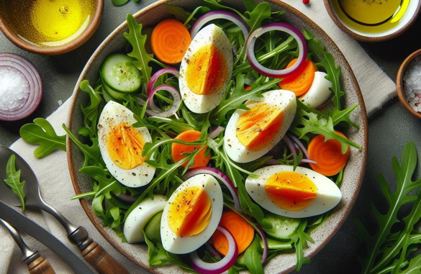 Salade Vitalité aux Œufs Durs et Roquette