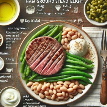 Délice de Steak Haché de Jambon aux Haricots