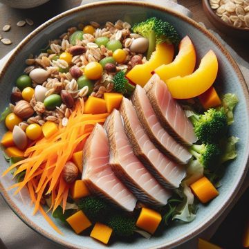 Salade Méditerranéenne à l&rsquo;Espadon et Pêche