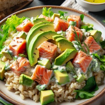 image-10 Salade de Riz à l’Avocat et Saumon avec Sauce Crémeuse